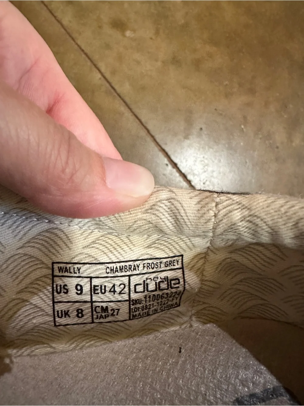 Hey Dude Gray Linen Slip-On Loafers